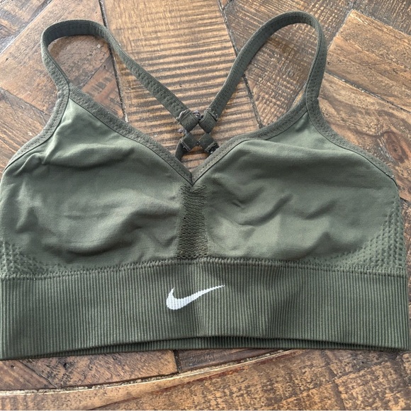 Nike Olive Sports Bra - Picture 2 of 9